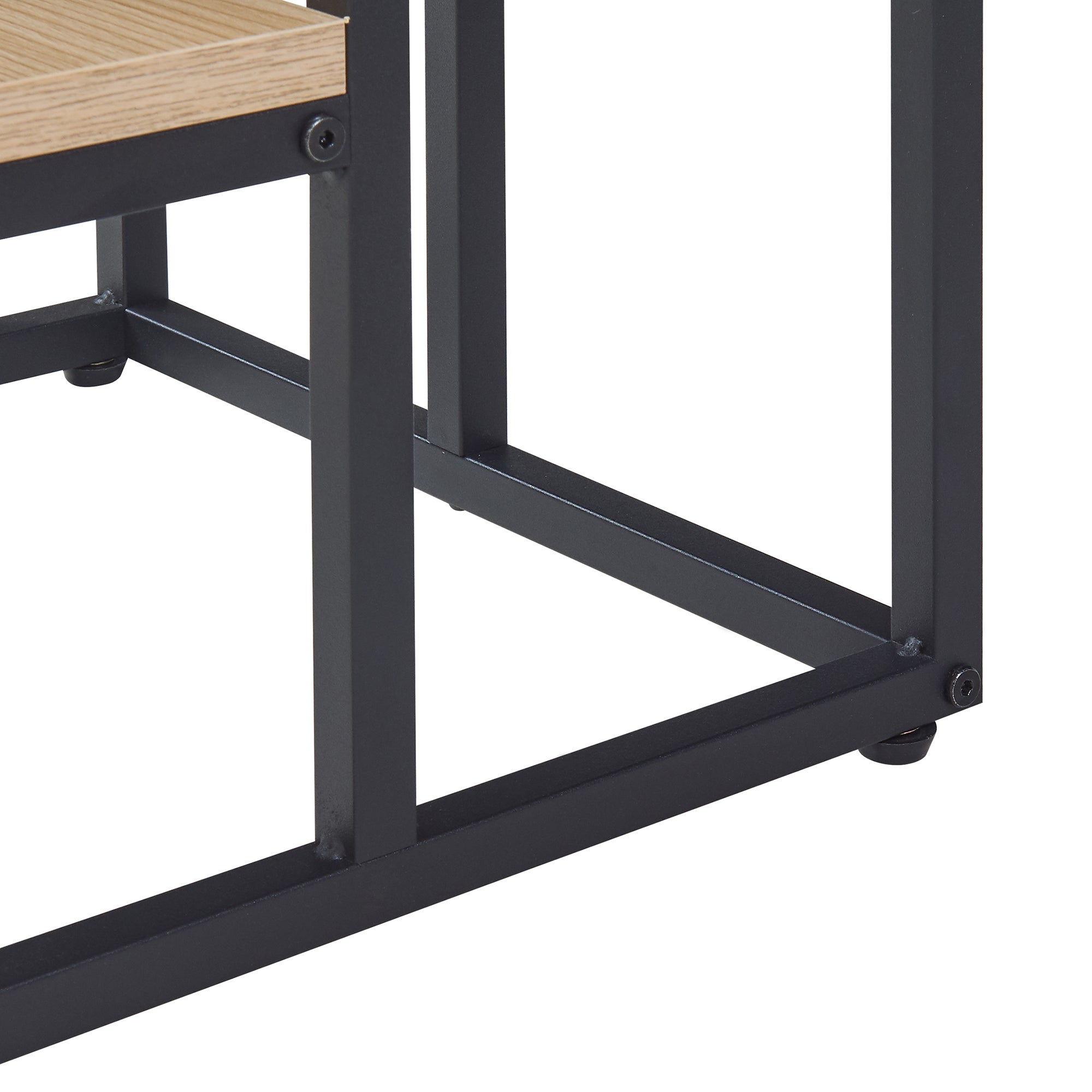 Étagère à plantes Ameland 4 niveaux noir effet bois [en.casa] - 9