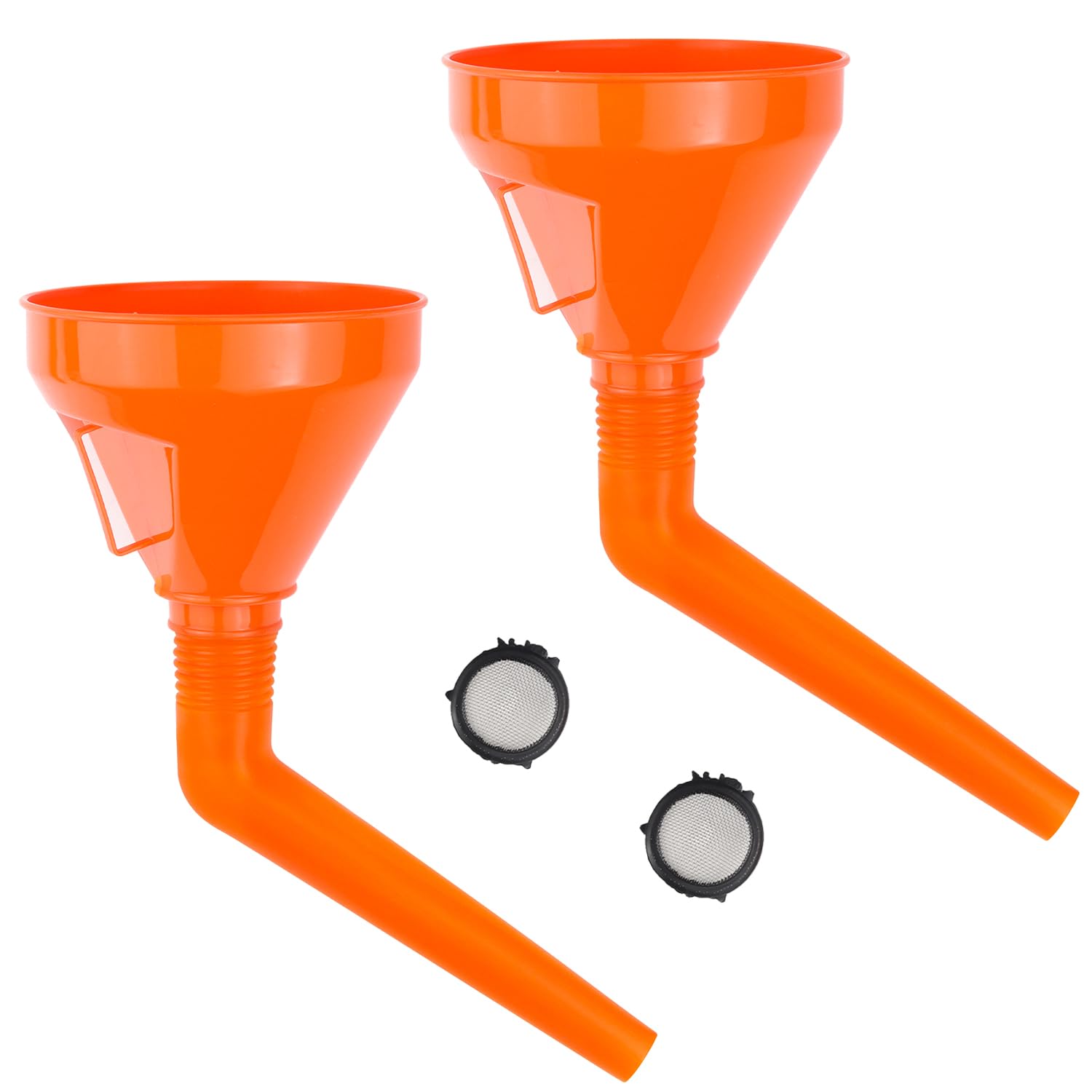 UGSHY Lot De 2 Tubes D'entonnoir De Réservoir De Carburant Durables, Kit De Rechange Automobile, Compatible Avec Ford 8U5A-17B068-EB 1782177 1833948 2050651 (blanc