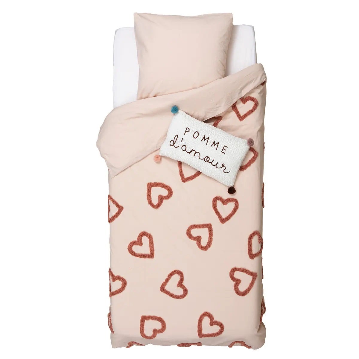 Housse de couette + 1 taie 140 x 200 cm Week end campagne en coton lave