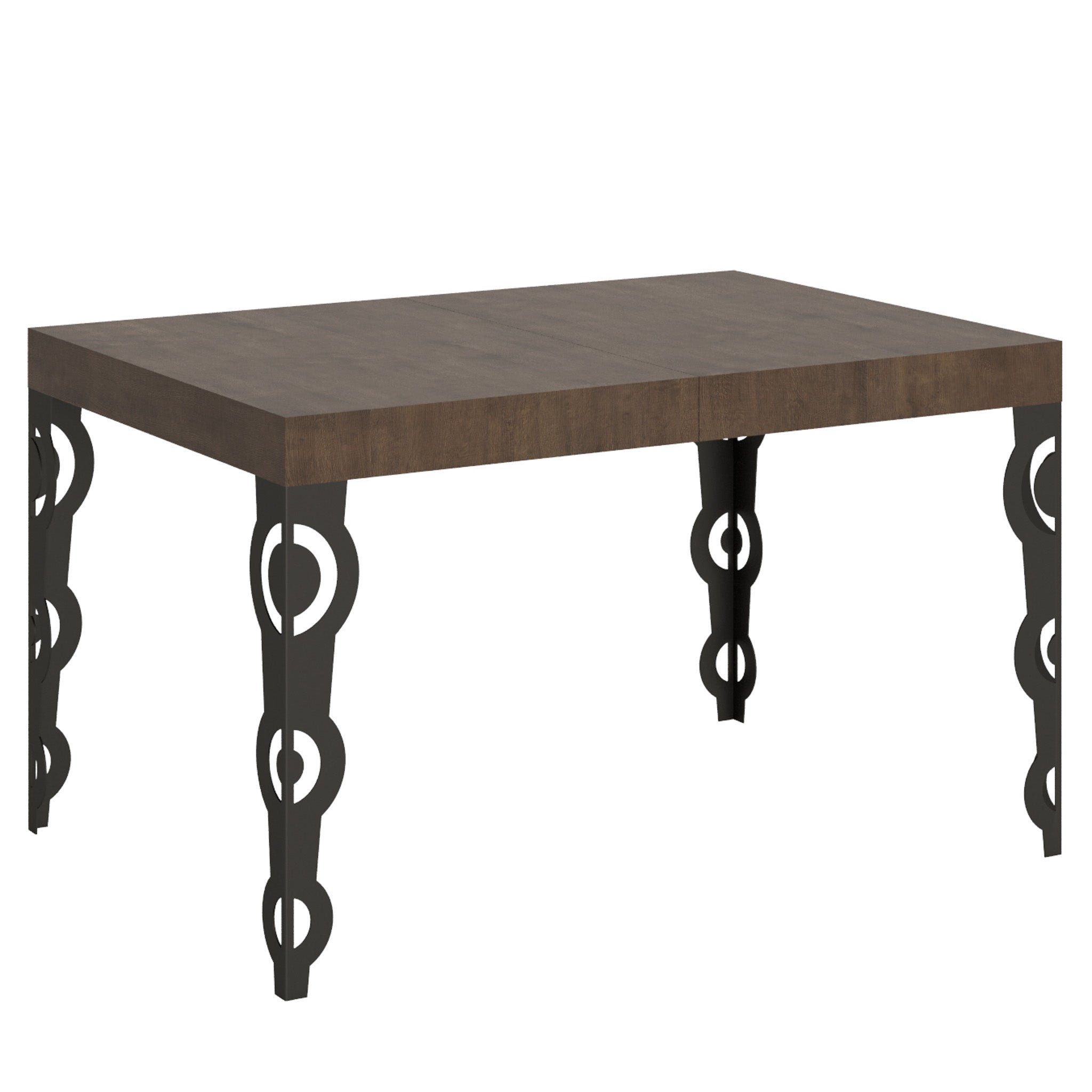 Rozkładany stół Karamay Walnut 90x130/234 cm z antracytową ramą