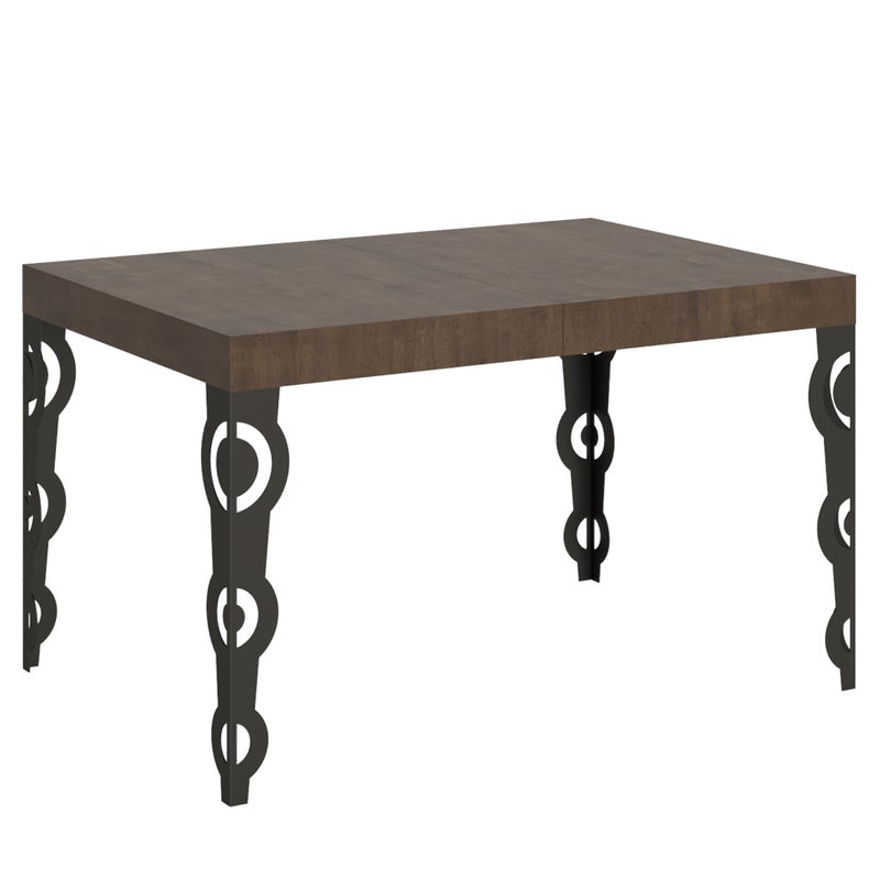 Rozkładany stół Karamay Walnut 90x130/234 cm z antracytową ramą