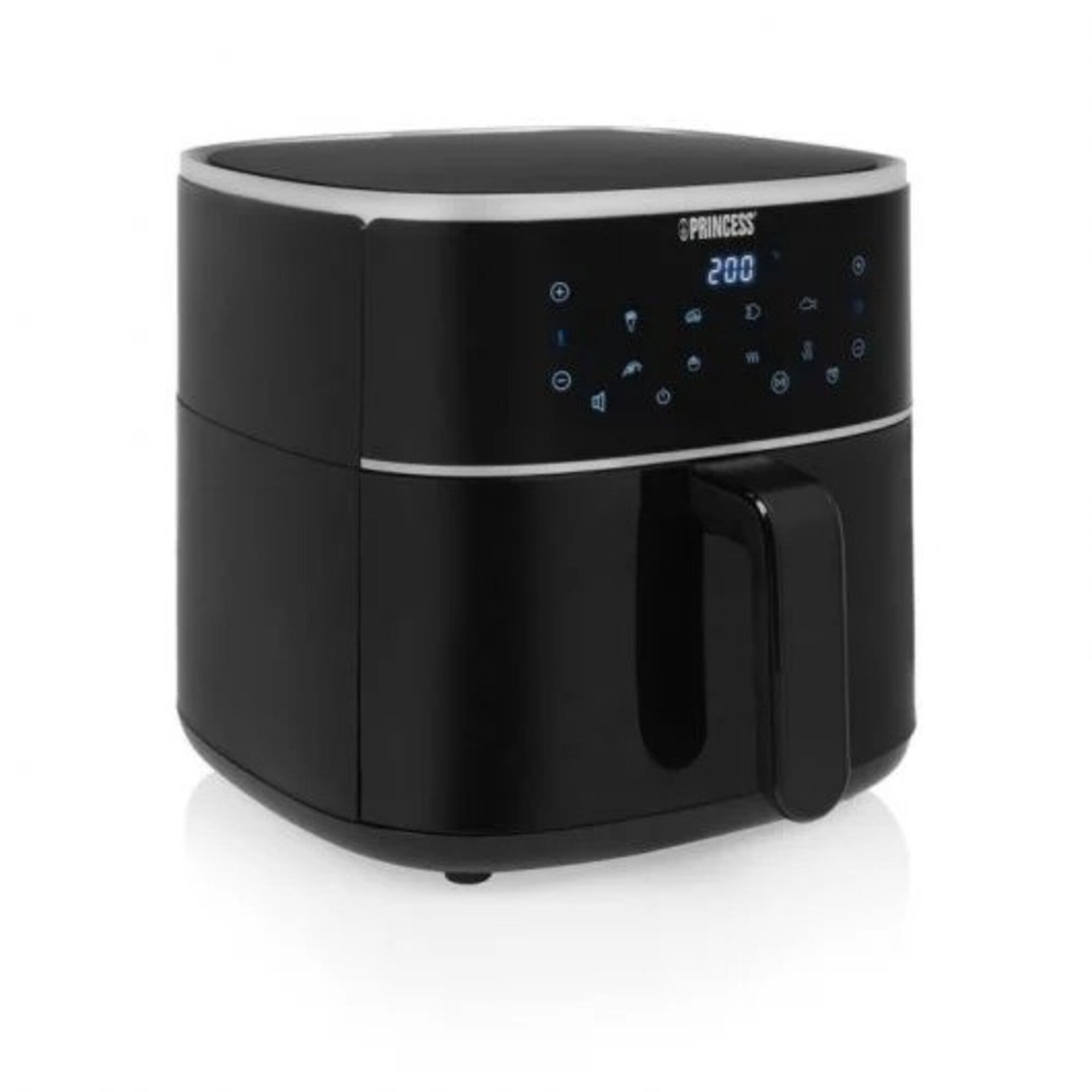 Frytkownica beztłuszczowa Princess 8 L 1800 W dotykowy ekran LED czarna