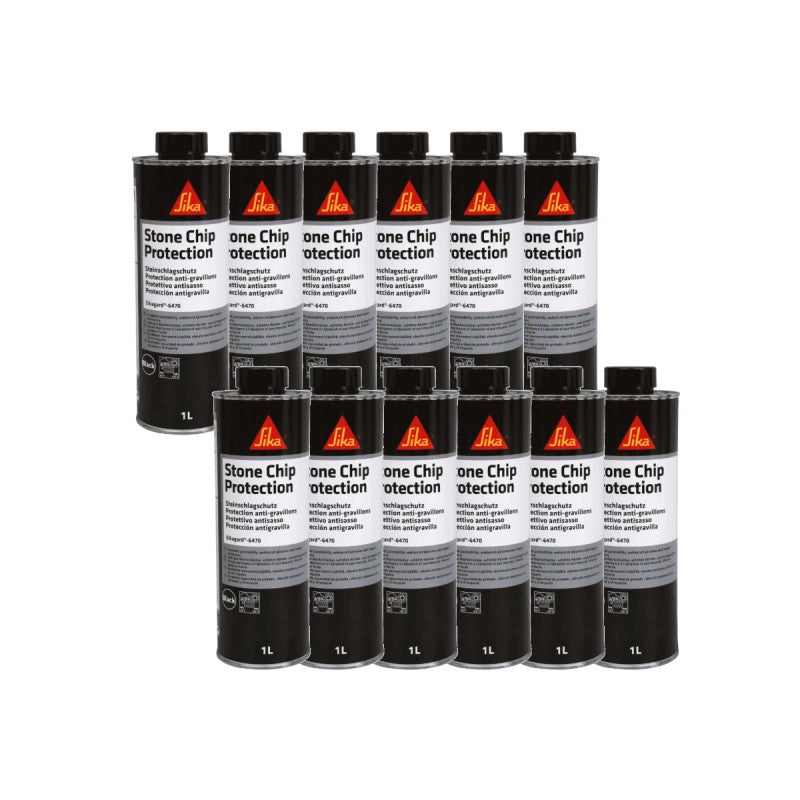 APP Carton De 12 Anti-gravillons Noir U100 + Pistolet à Blackson