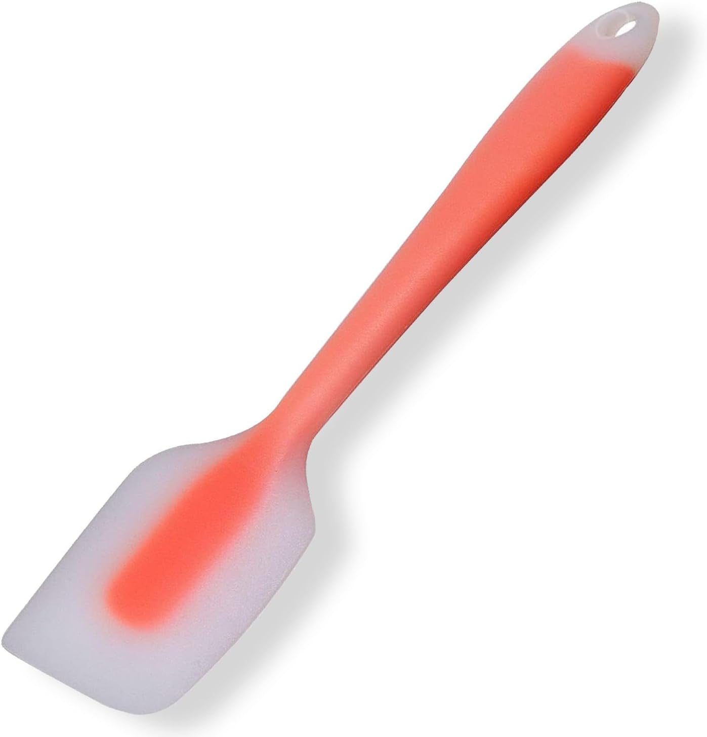 1 pomarańczowy silikonowy skrobak kuchenny o wymiarach 28*5,4 cm, elastyczny, odporny na ciepło skrobak, skrobak do ciasta do pieczenia