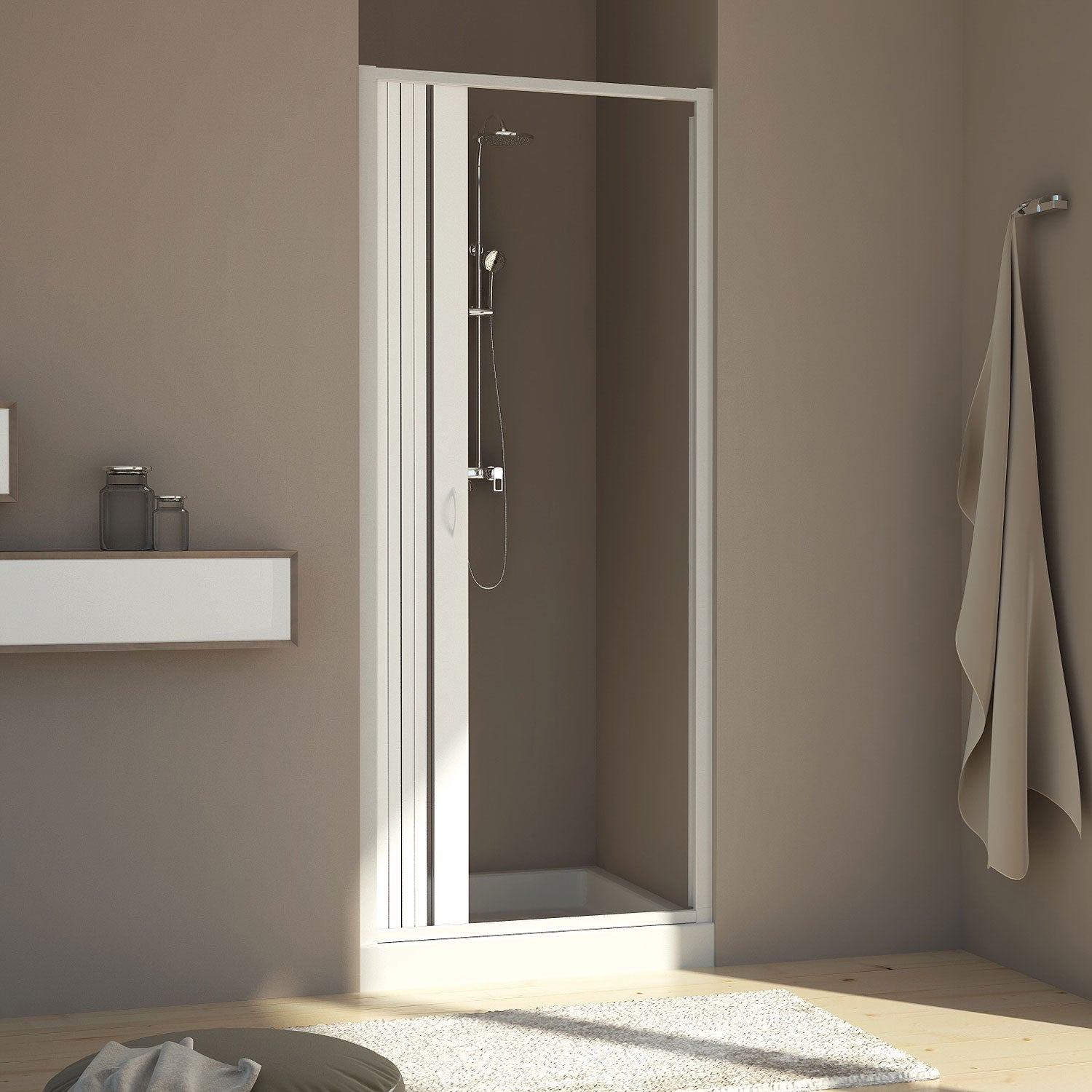 Paroi De Douche Polystar Avec Motif Coucher De Soleil - 3mm - Personnalisable - Fabriqué En Allemagne