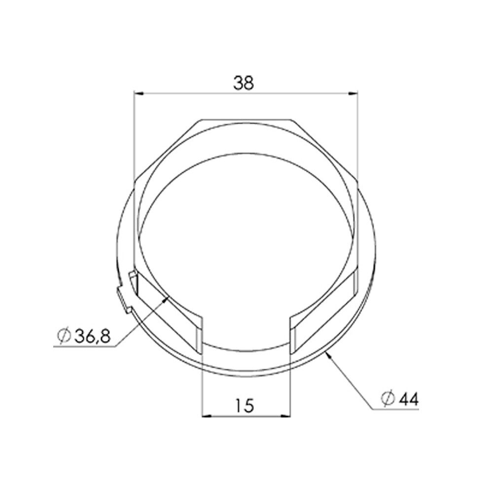 Kit adaptateur pour moteur de volet roulant filaire Ø 35 mm dans tube OCTO Ø 40 mm - 3