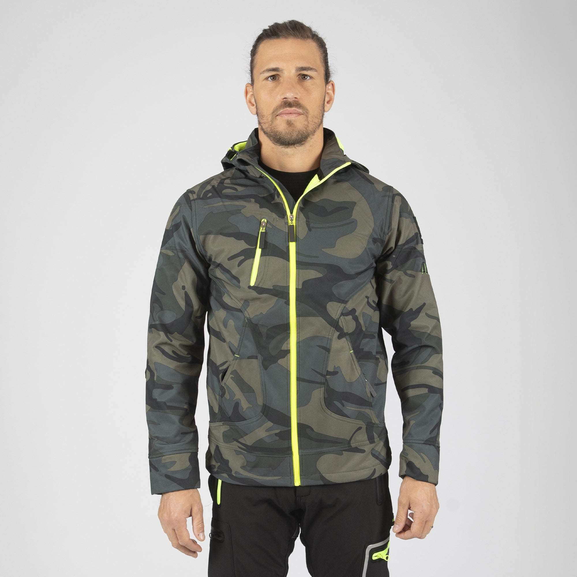 BOREL - BLOUSON DE TRAVAIL EN SOFTSHELL - 1511 Woodland , Jaune fluo 4XL - 2