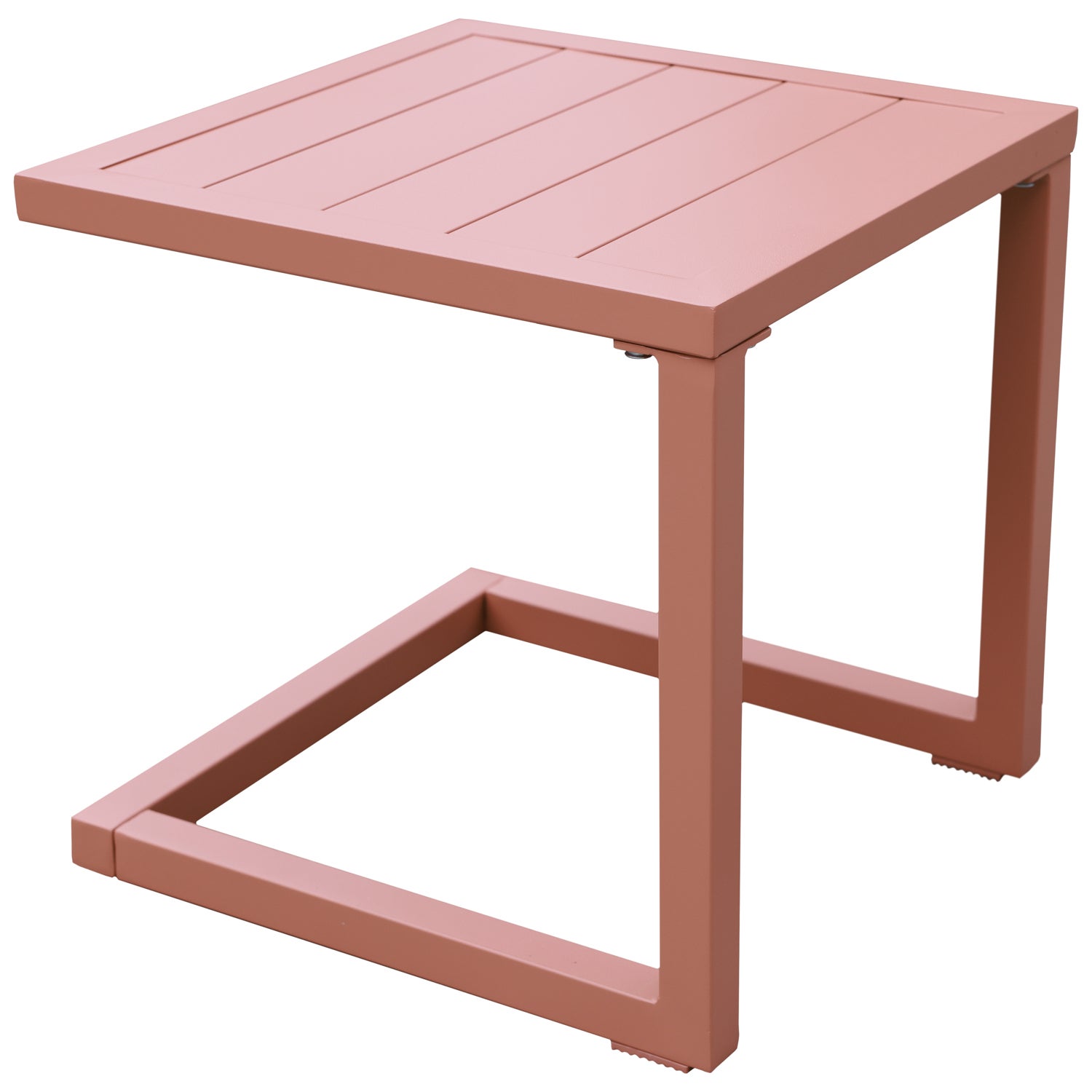 Table d'appoint terracotta aluminium BARBADOS - 2