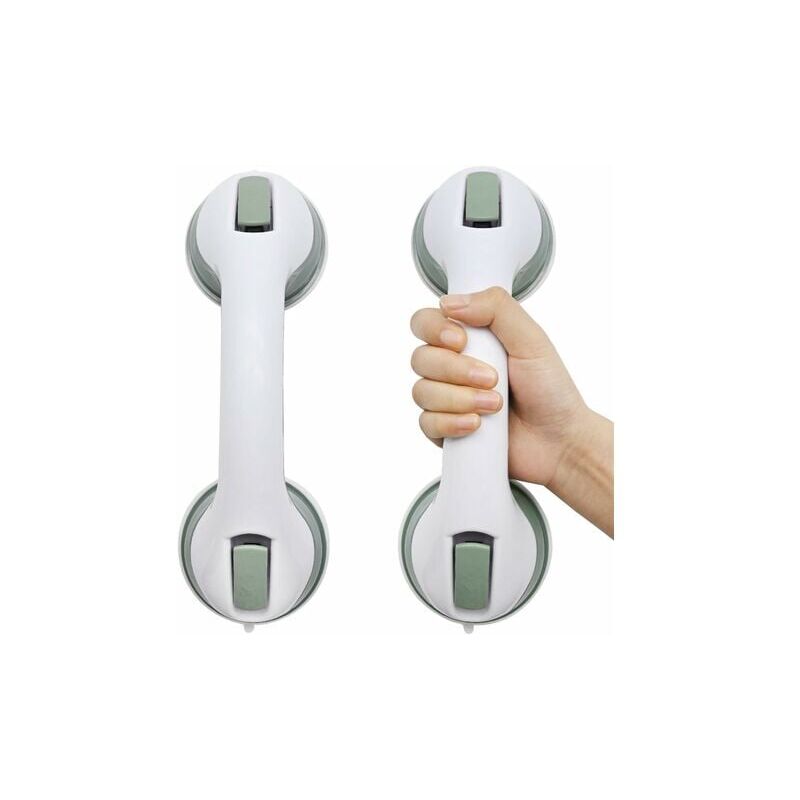 2 szt. uchwytów prysznicowych z przyssawkami, antypoślizgowe uchwyty łazienkowe, przenośne uchwyty bezpieczeństwa, zielone