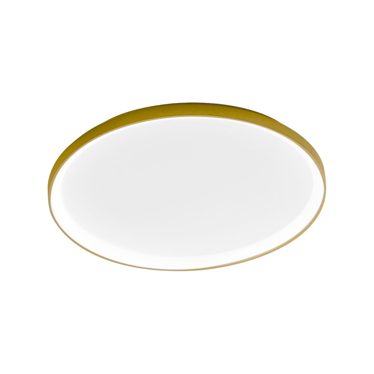 Krizia lampa sufitowa LED 60 W, ściemnialna, 5300 lm, ciepłe światło 3000 K, opalowy dyfuzor, złote aluminium, Ø60 cm