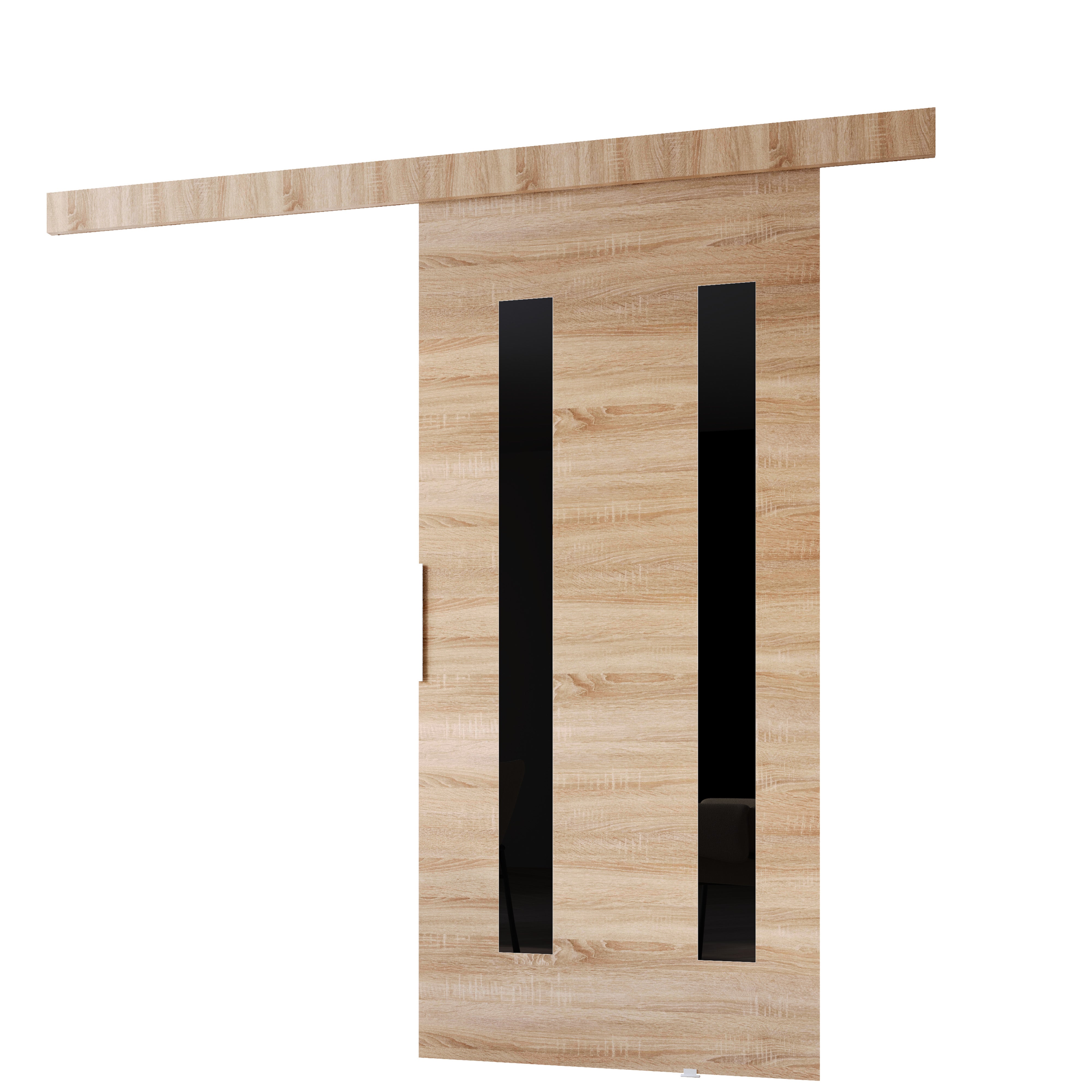 Drzwi przesuwne wewnętrzne CLEAN H 106 cm w kolorze dąb sonoma