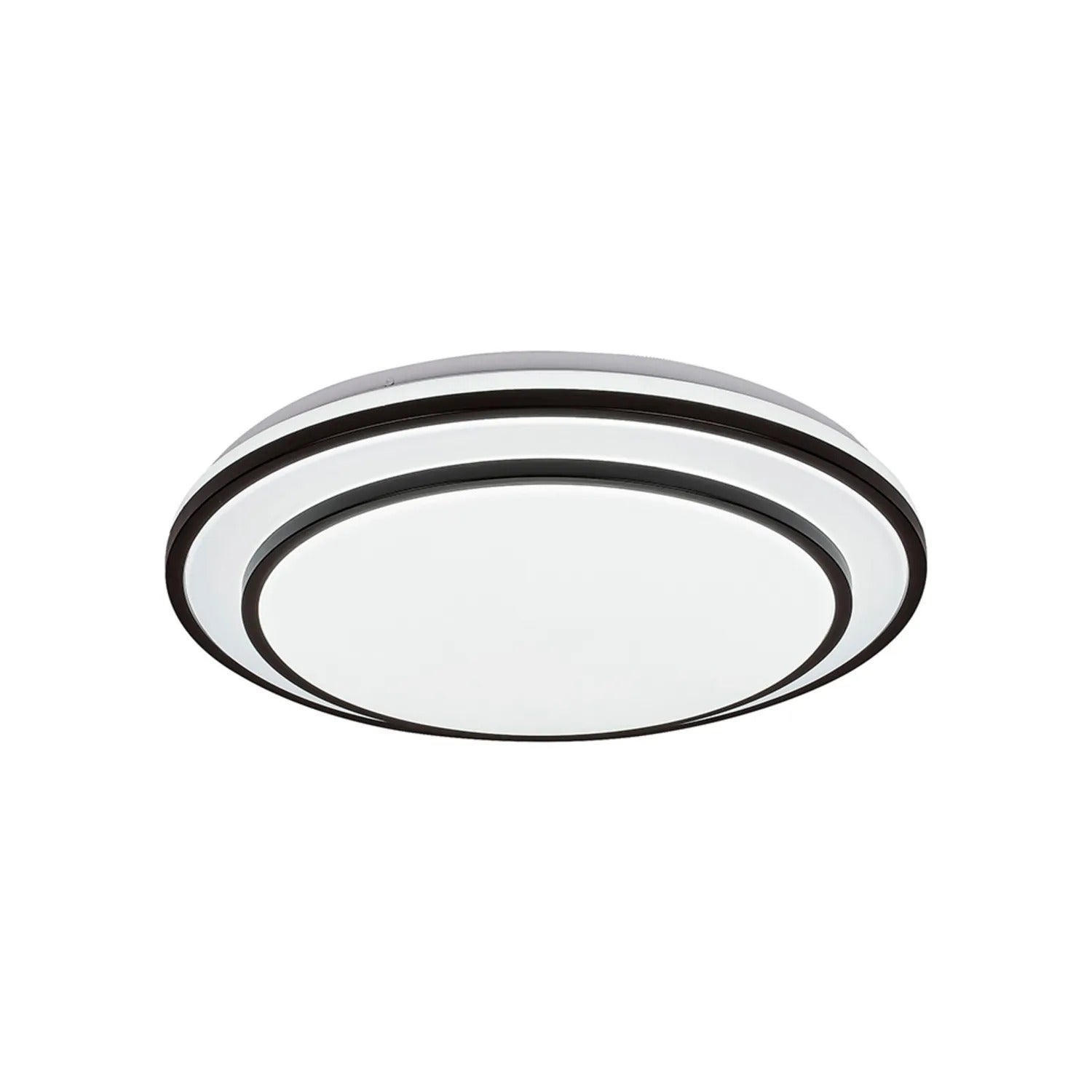 Plafon okrągły z pilotem Lupita LED 40W Odcienie bieli 2700lm czarno-biały wym:8x49x49cm IP20 Rabalux
