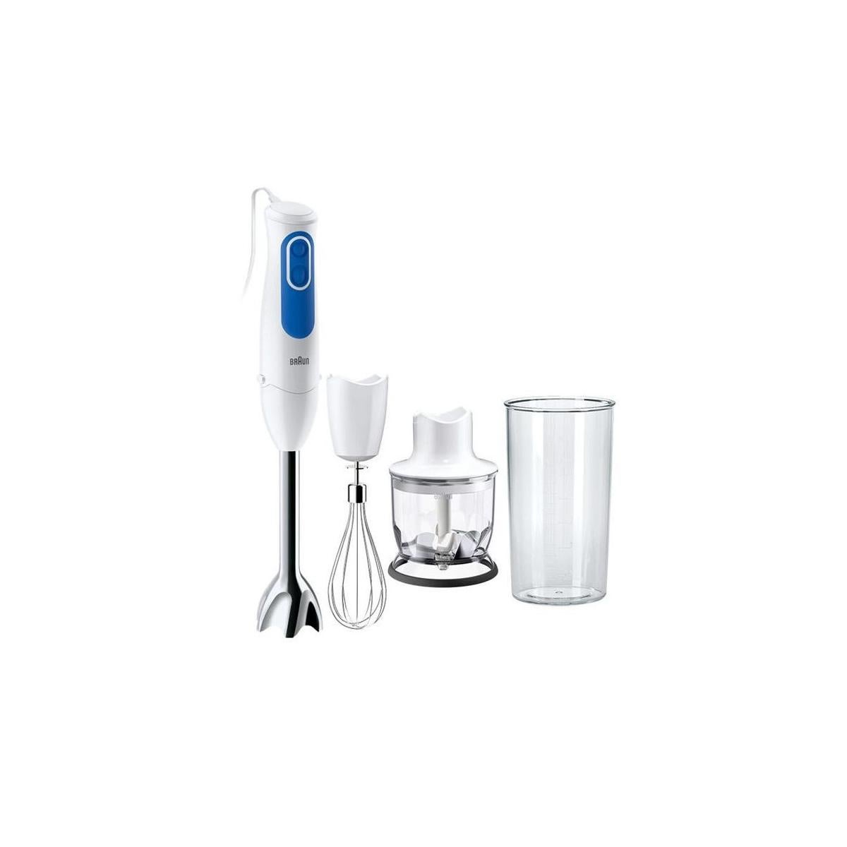 Braun MultiQuick3 MQ3025 Spaghetti, 5 ANNI DI ASSISTENZA, Minipimer Frullatore ad Immersione, Dotato di minitritatutto da 350ml, frusta a filo in acci