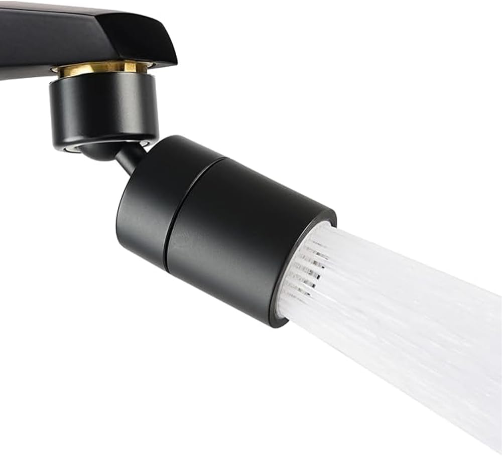 Perlator do kranu łazienkowego z 2-trybową mgiełką wodną, polerowana głowica kranu