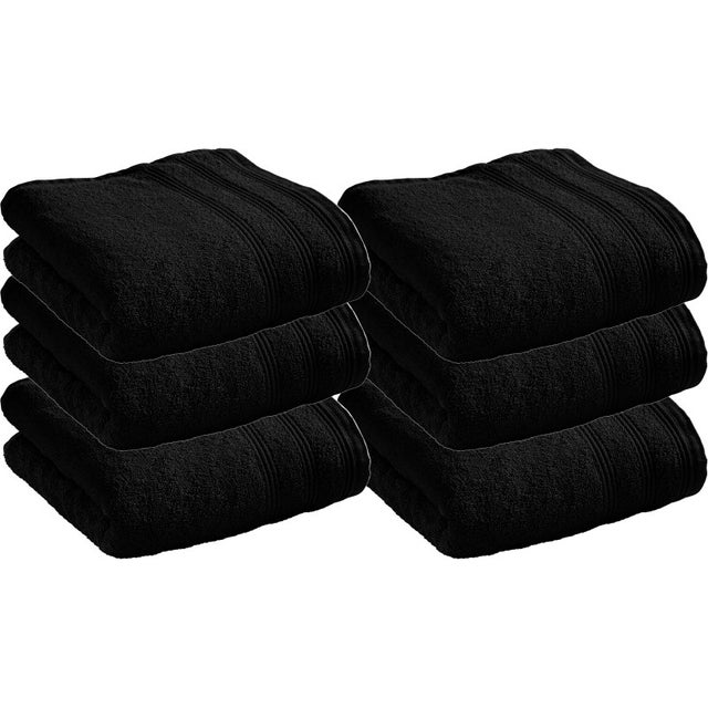 Lot de 6 serviettes de toilette éponge 