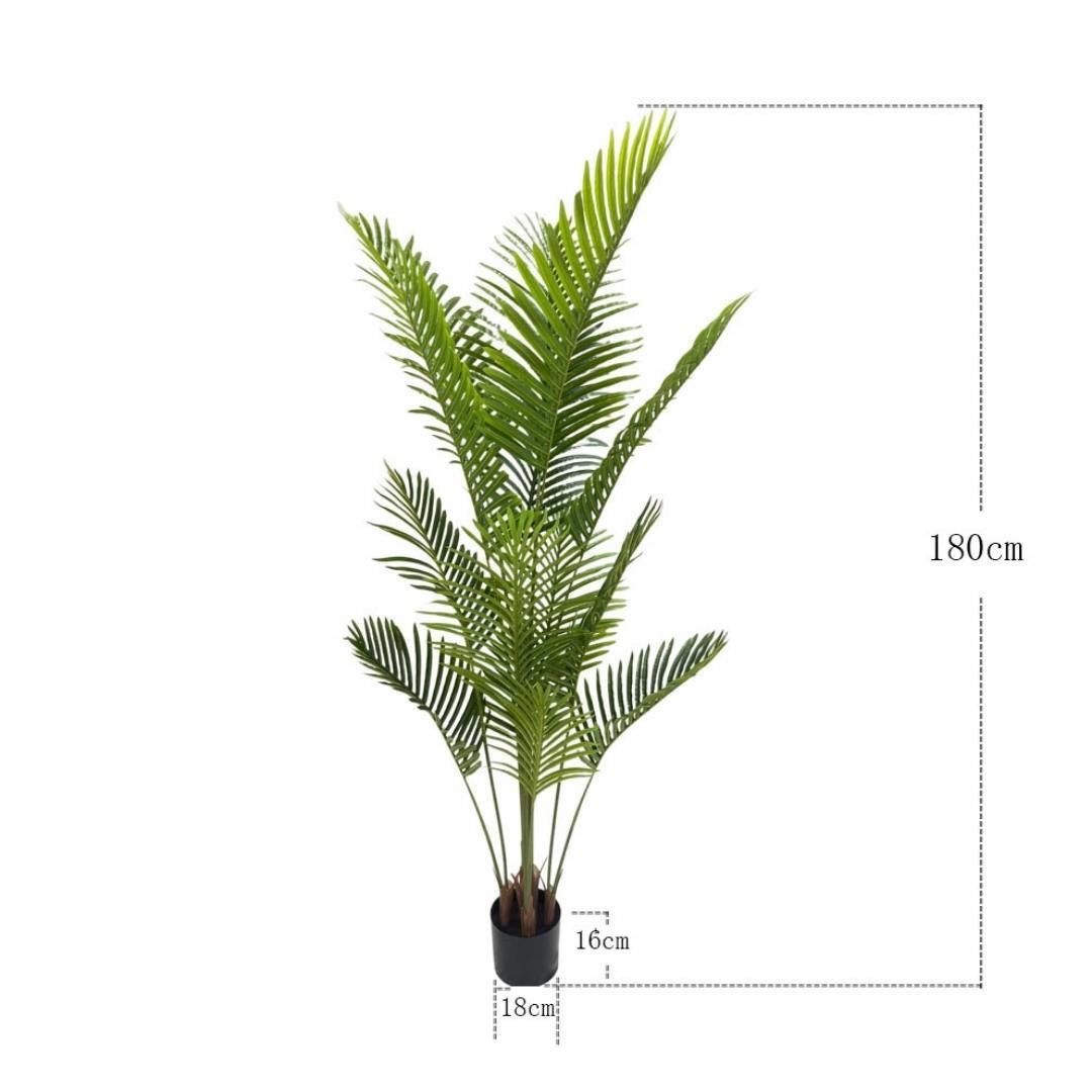 Planta Artificial Palmera Areca 180cm. Gran Realismo Sin Mantenimiento con Maceta para Decoración Interior Salón Hogar y Oficina - 8