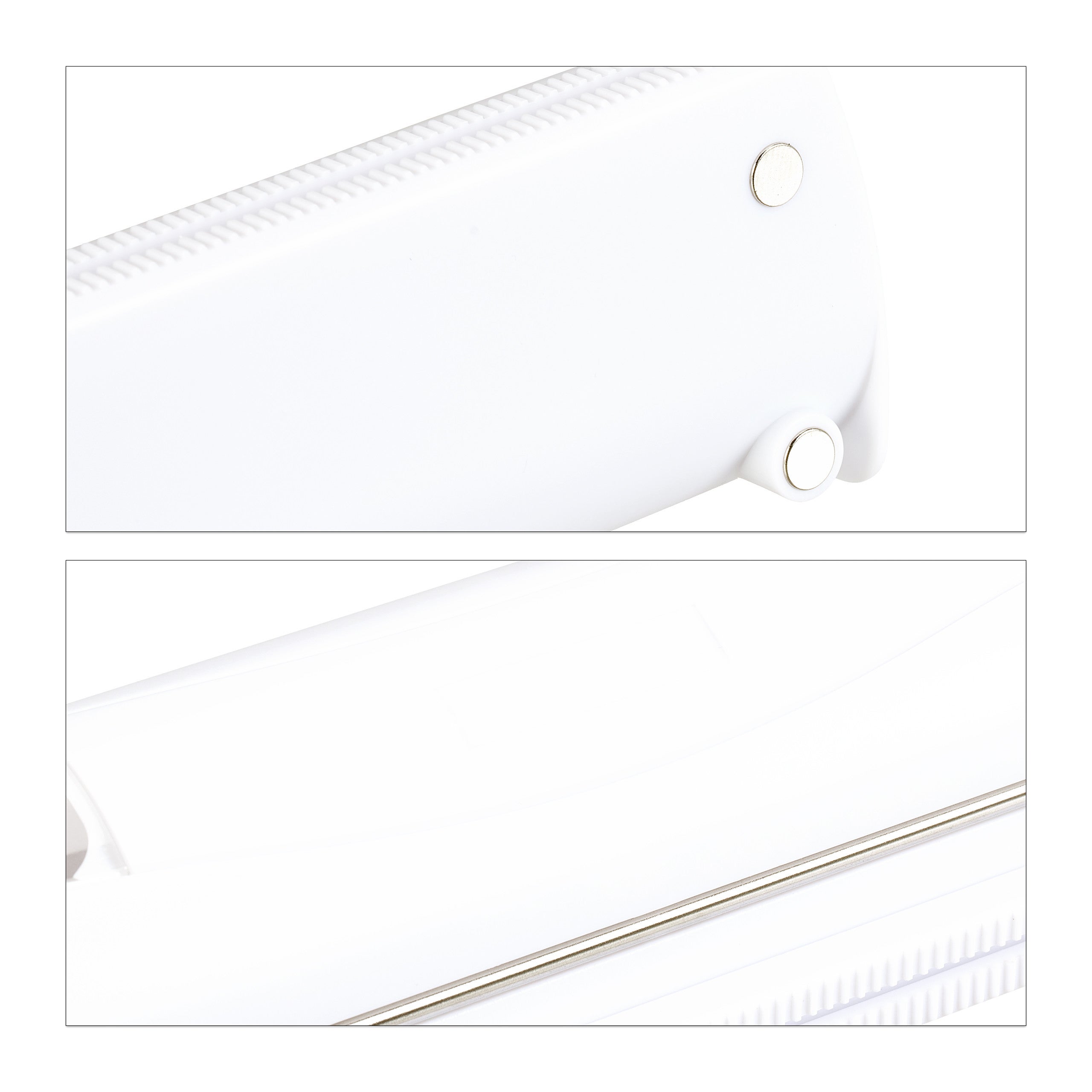 Relaxdays Set da 2 Taglia Pellicola da Cucina, Dispenser Porta Rotoli Plastica & Alluminio, HxLxP: 5 x 37 x 8 cm, Bianco - 9