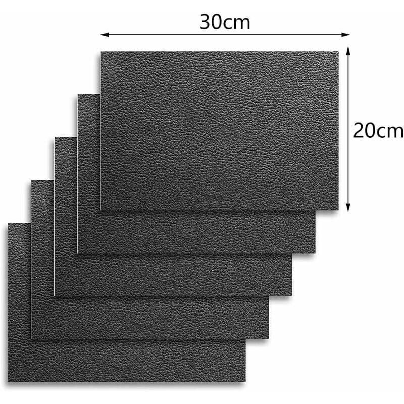 Ruban adhésif divers, Patch En Cuir Réparation, Patch En Cuir, 5 pièces patch en cuir auto-adhésif, Cuir artificiel durable, résistant au frottement - 2