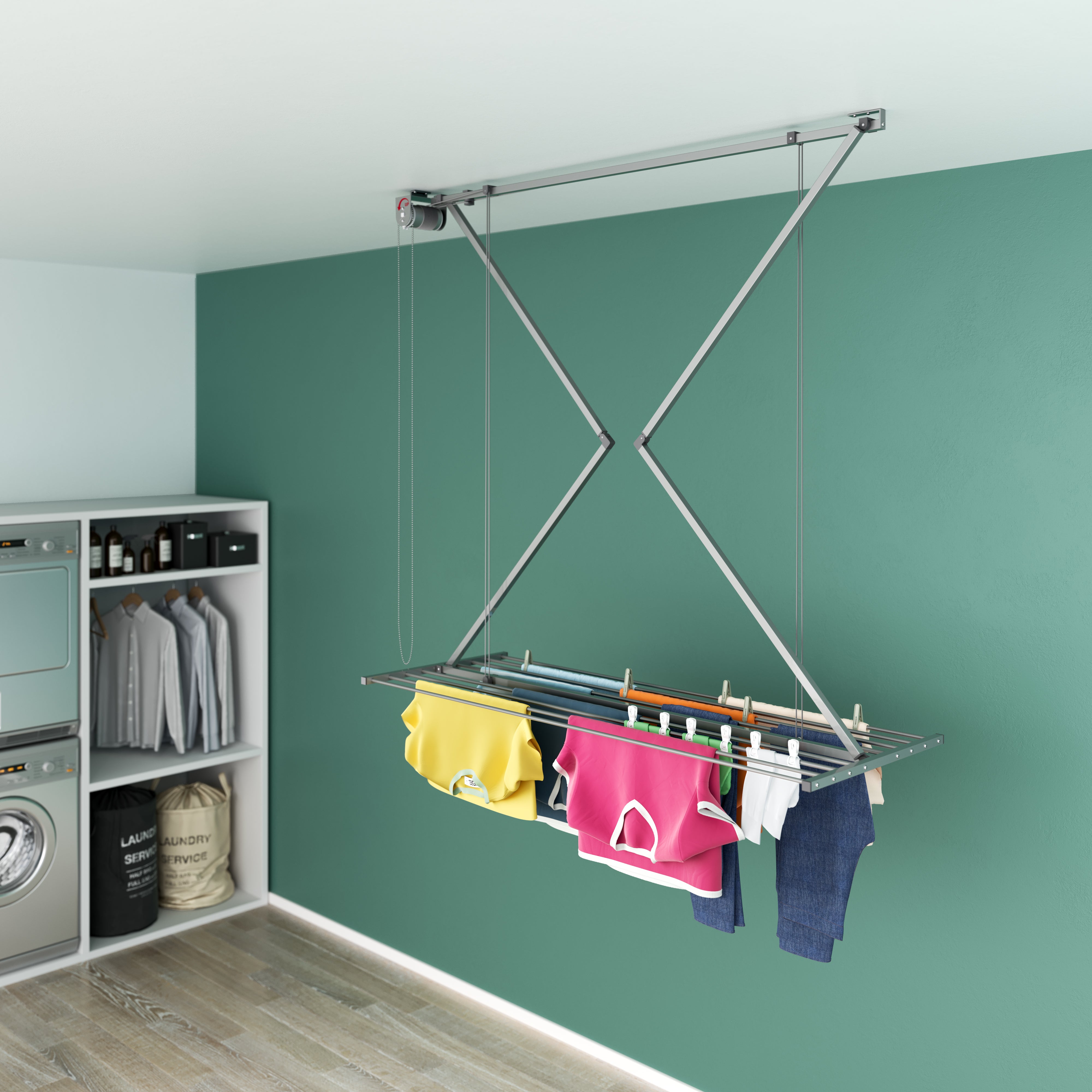 Tendedero Electrico Tendederos De Techo En Leroy Merlin TENDEDERO