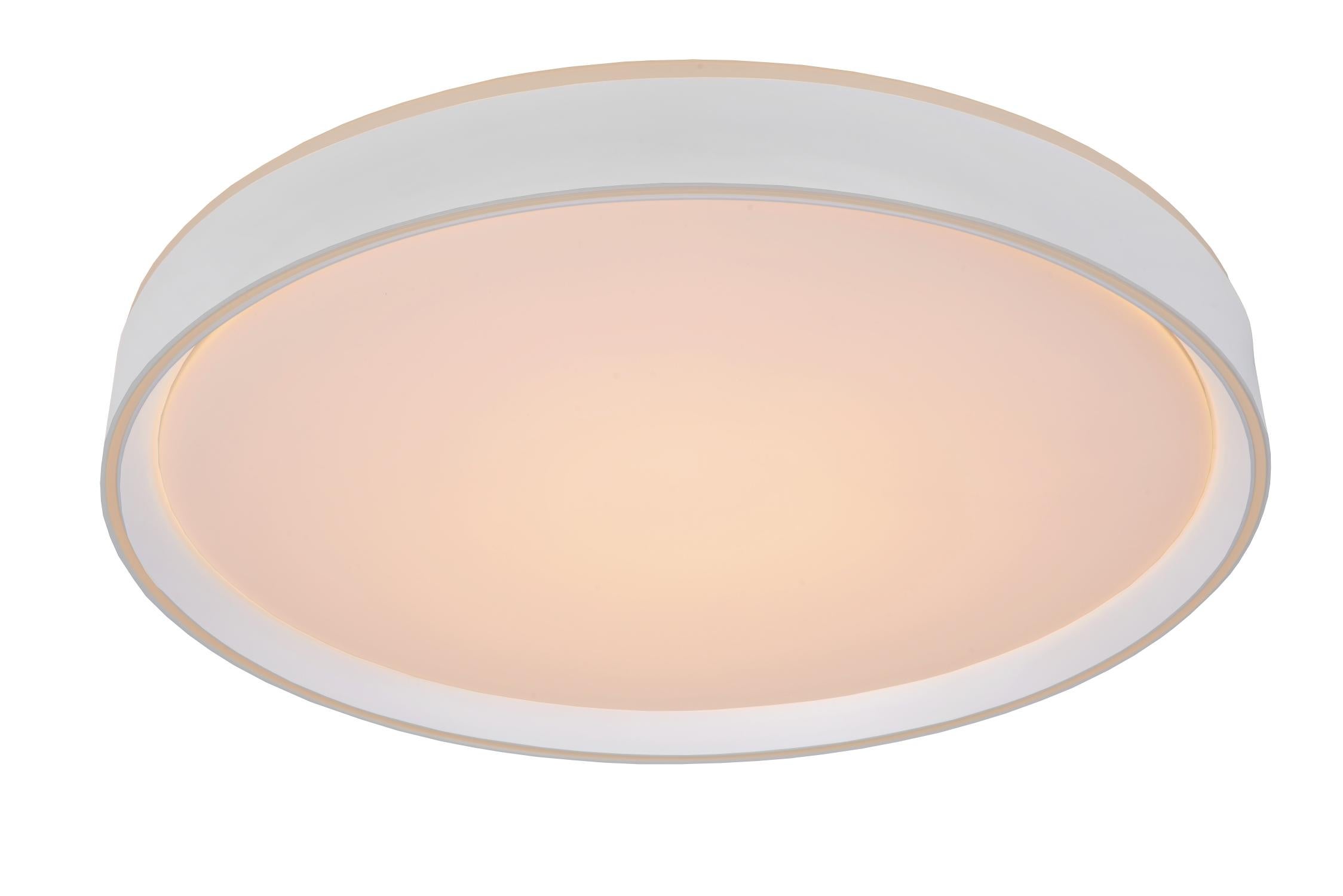 Plafon okrągły NURIA LED 36W Ciepła biel 2880lm biały wym:7,5x50x50cm IP20 Lucide