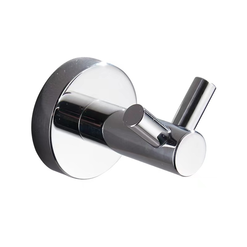 Wieszak ścienny na ubrania, ręczniki i szlafroki wykonany ze stali nierdzewnej, chromowany