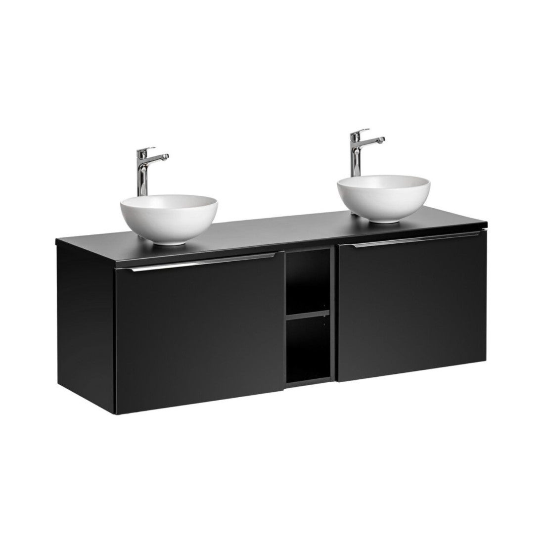 Conjunto para baño vanta: muebles bajo lavabo 140cm + encimera + 2 lavabos para colocar