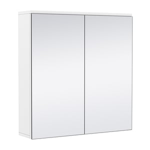 Yaheetech Armoire Murale Salle de Bain avec 2 Portes Miroirs