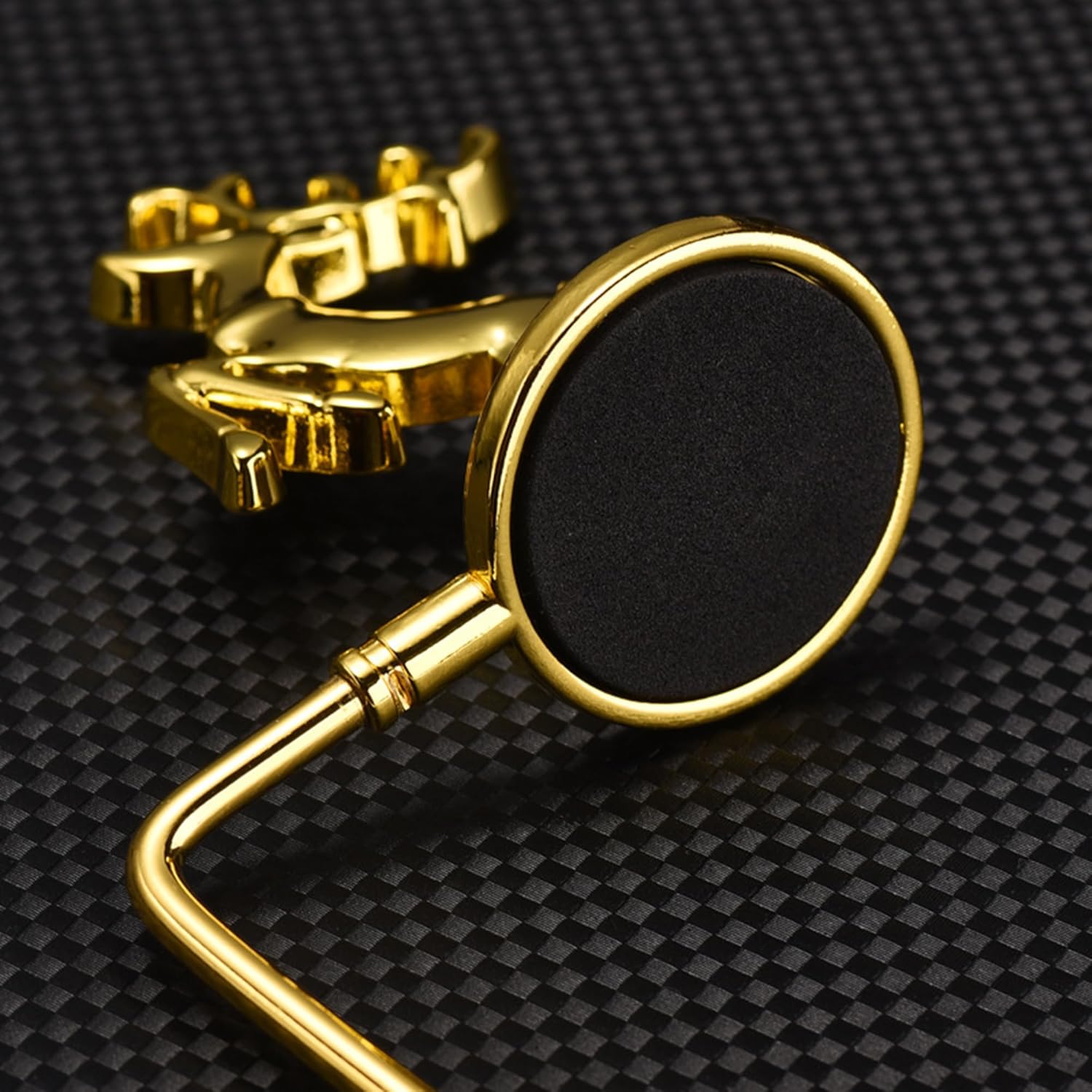 Juego de 4 ganchos metálicos para calcetines navideños, ganchos para colgar bolsos, soporte para bolsas, para fiestas navideñas, hogar y dormitorio - 5