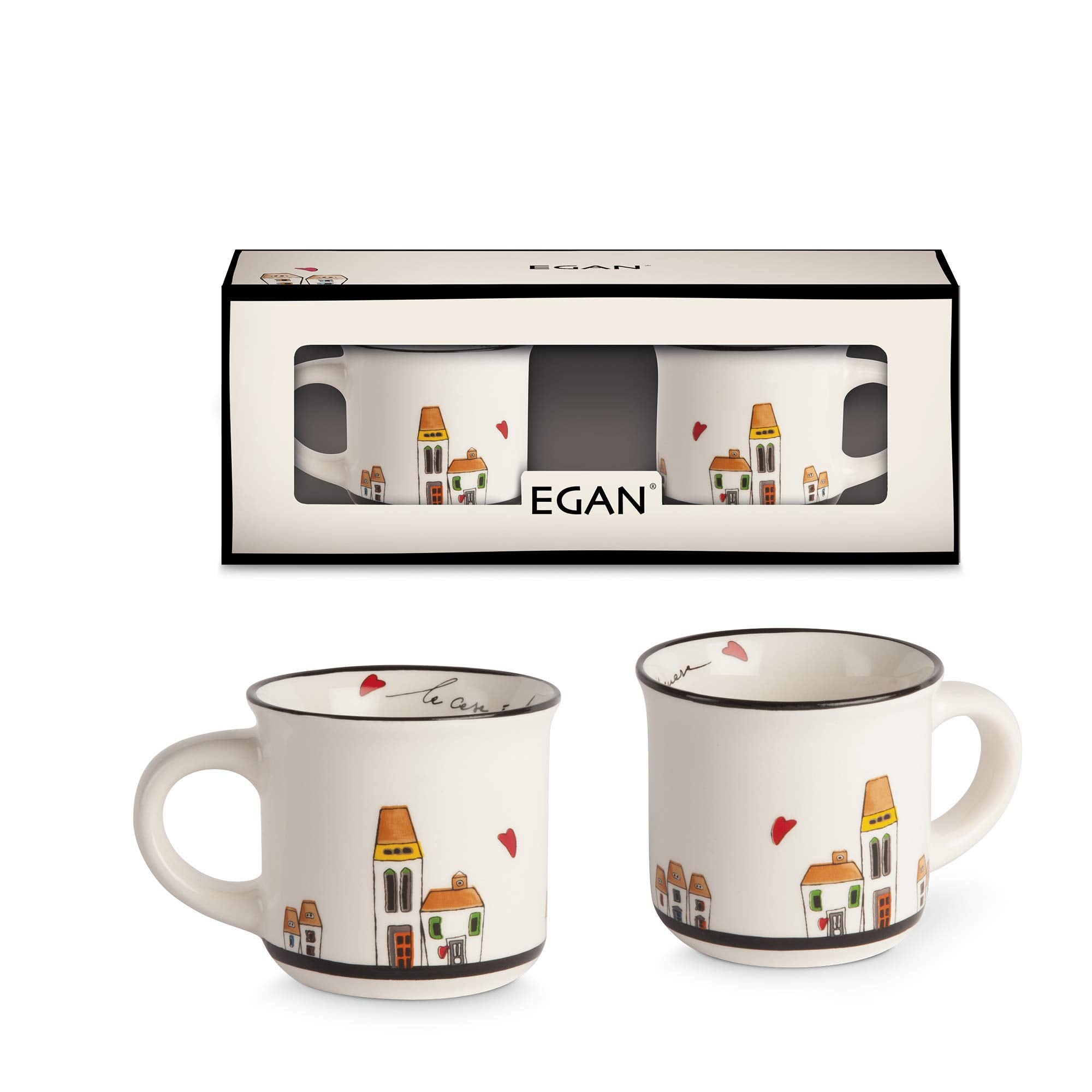Set 2 Tazze Da Caffè Botaniche In Ceramica 330 Ml - Motivi Foglia 3D Rilievo, Smalto Opaco - Lavabili In Microonde E Lavastoviglie - Regalo Rustico - 5