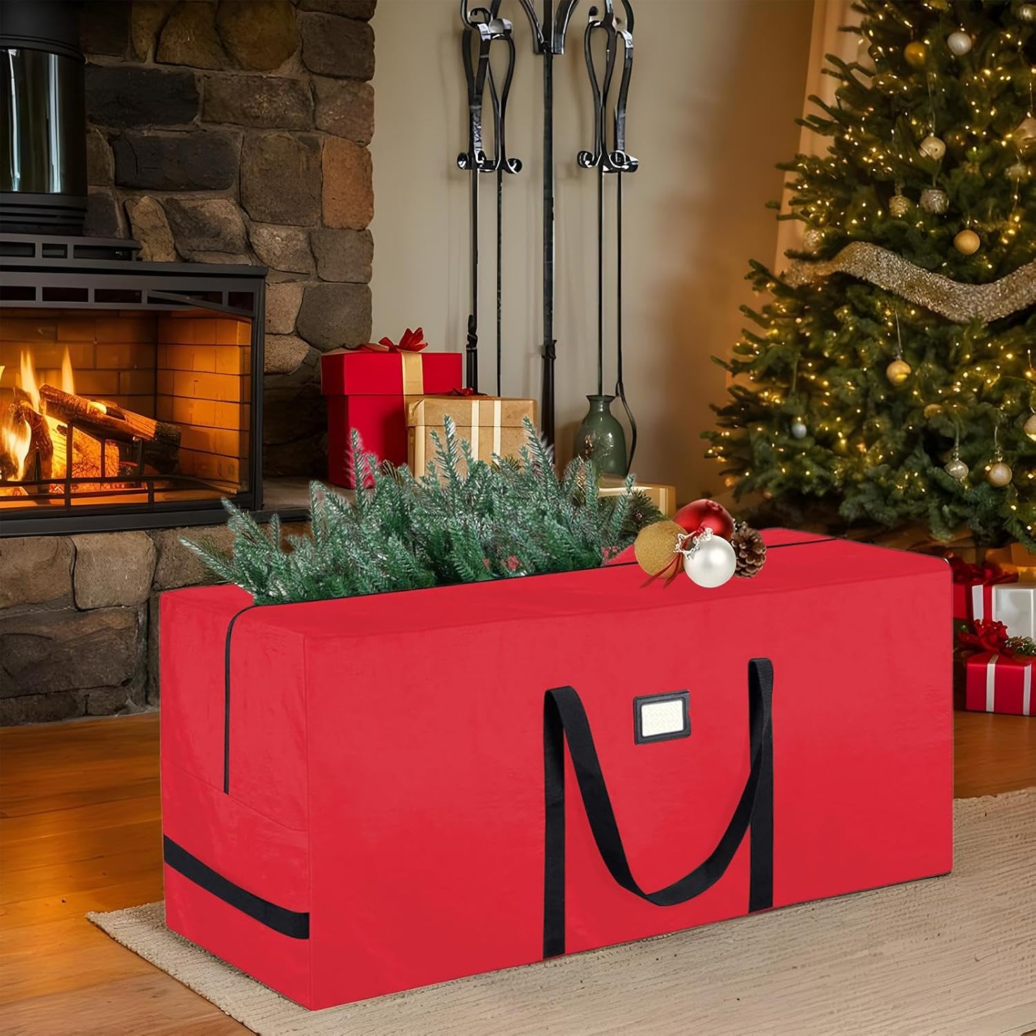 Borsa Porta Albero Di Natale E-SMARTER | Saccone Spazioso Per Conservazione - Foto 6