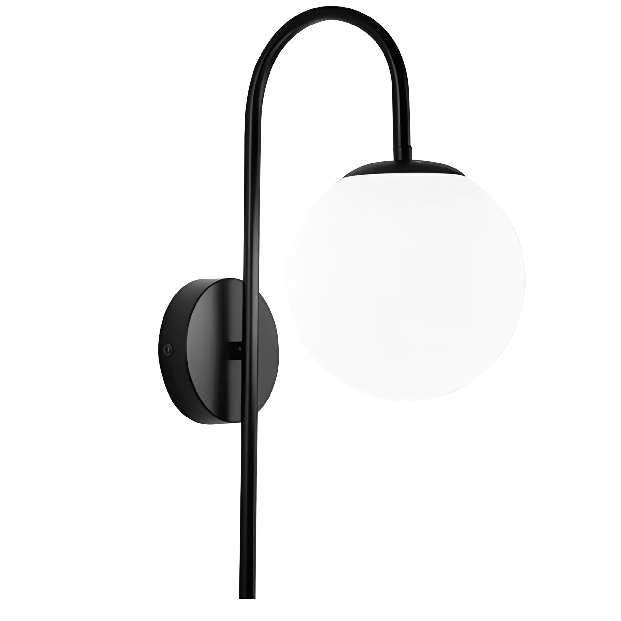 Kinkiet Toolight G090-1W Czarny Biały