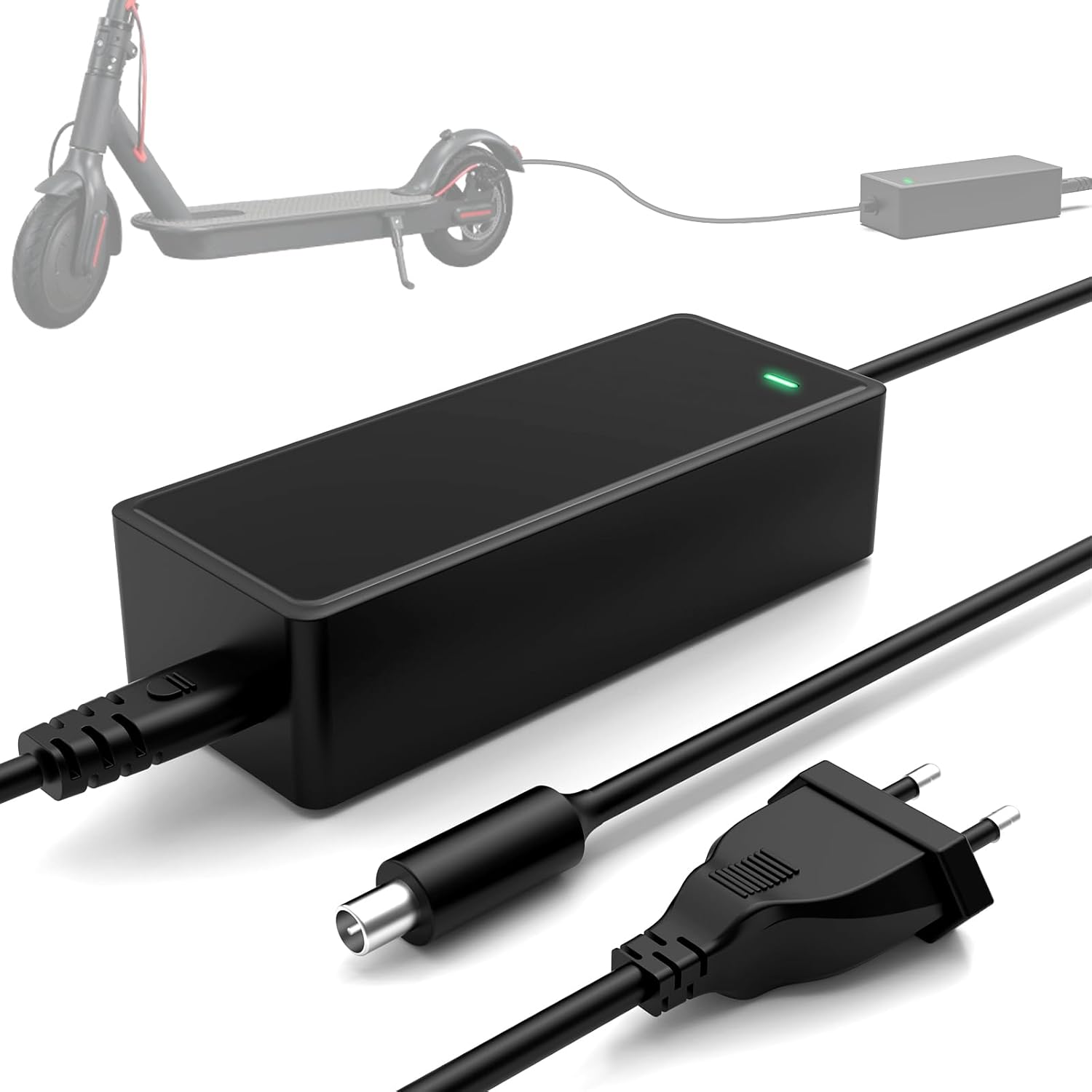 Chargeur Universel Trottinette électrique 42V 2A – 3 Connecteurs Inclus – Compatible Xiaomi M365, Ninebot ES, Urban Glide, Etc.