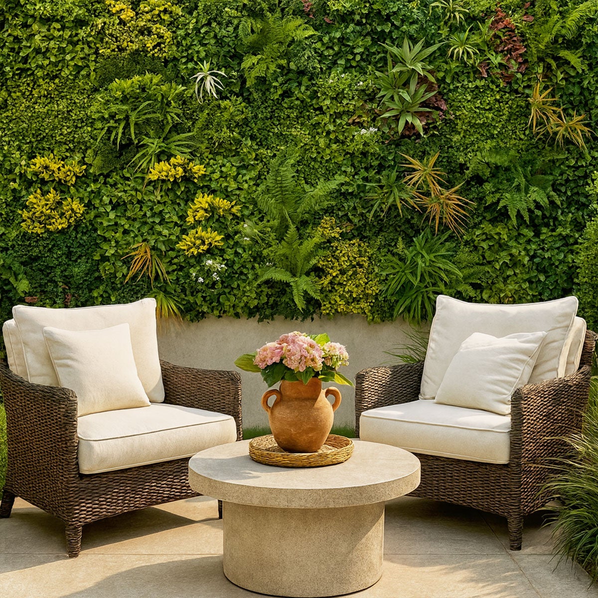 Mur végétal artificiel Jungle 1 × 1 m – un décor végétal pour balcon et clôture - 7