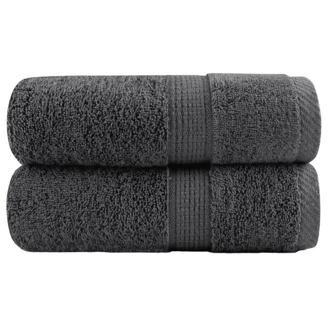Ręczniczki premium, SOLUND, 2 szt., antracytowe, 30x50 cm, 600 g/m² vidaXL