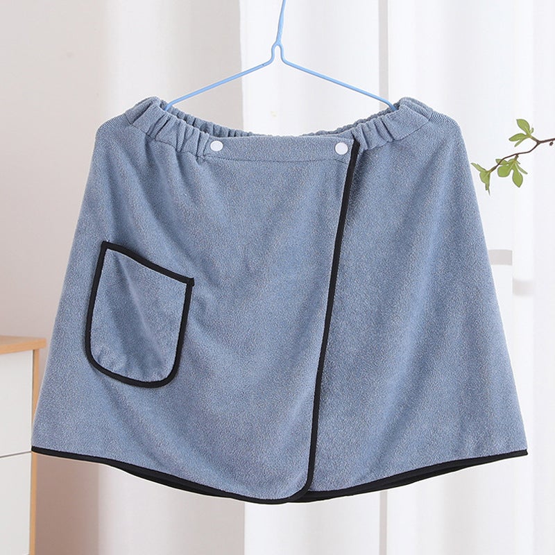 Serviette de bain douce et résistante à l'usure pour homme, short réglable en microfibre, serviette de piscine, plage, spa, bain, douche - 3