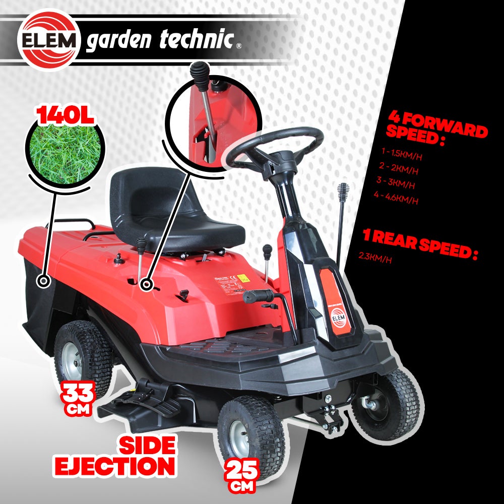 Tondeuse à gazon autoportée 224cc - 61cm - Ejection arrière, éjection latérale et mulching. - 3