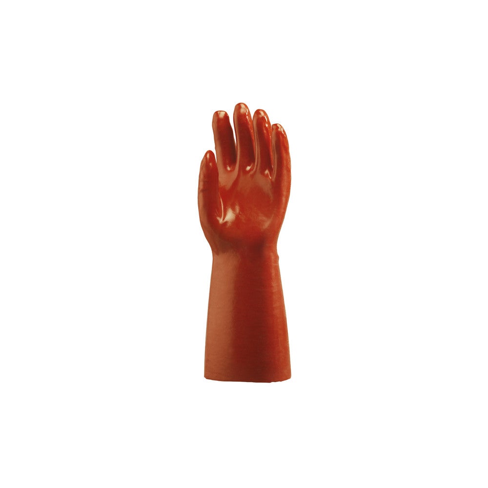 Gant enduit PVC EUROTECHNIQUE COVERGUARD 3641 rouge T10 manchette ...