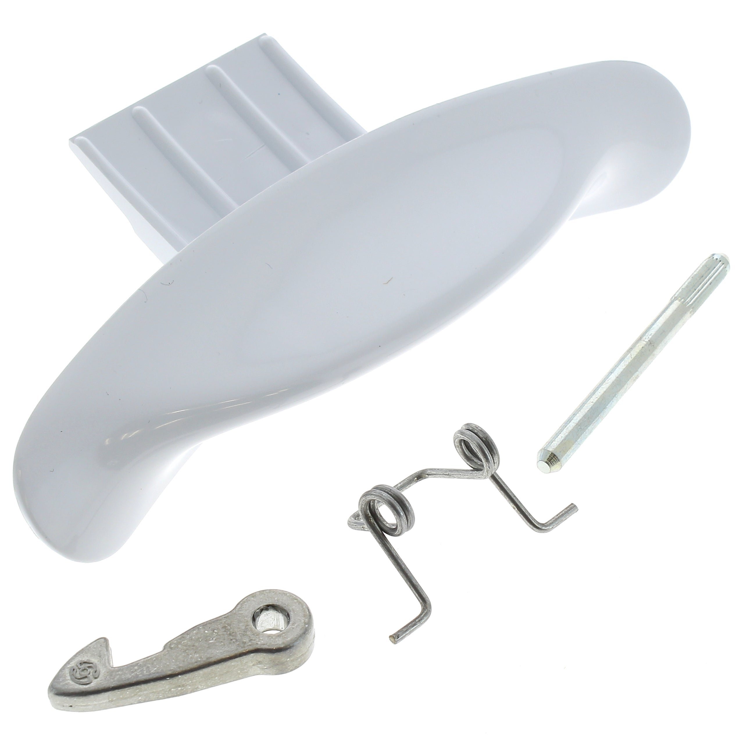 Poignée De Hublot Blanche Pour Lave-linge Ariston - Référence C00116580, Neuve