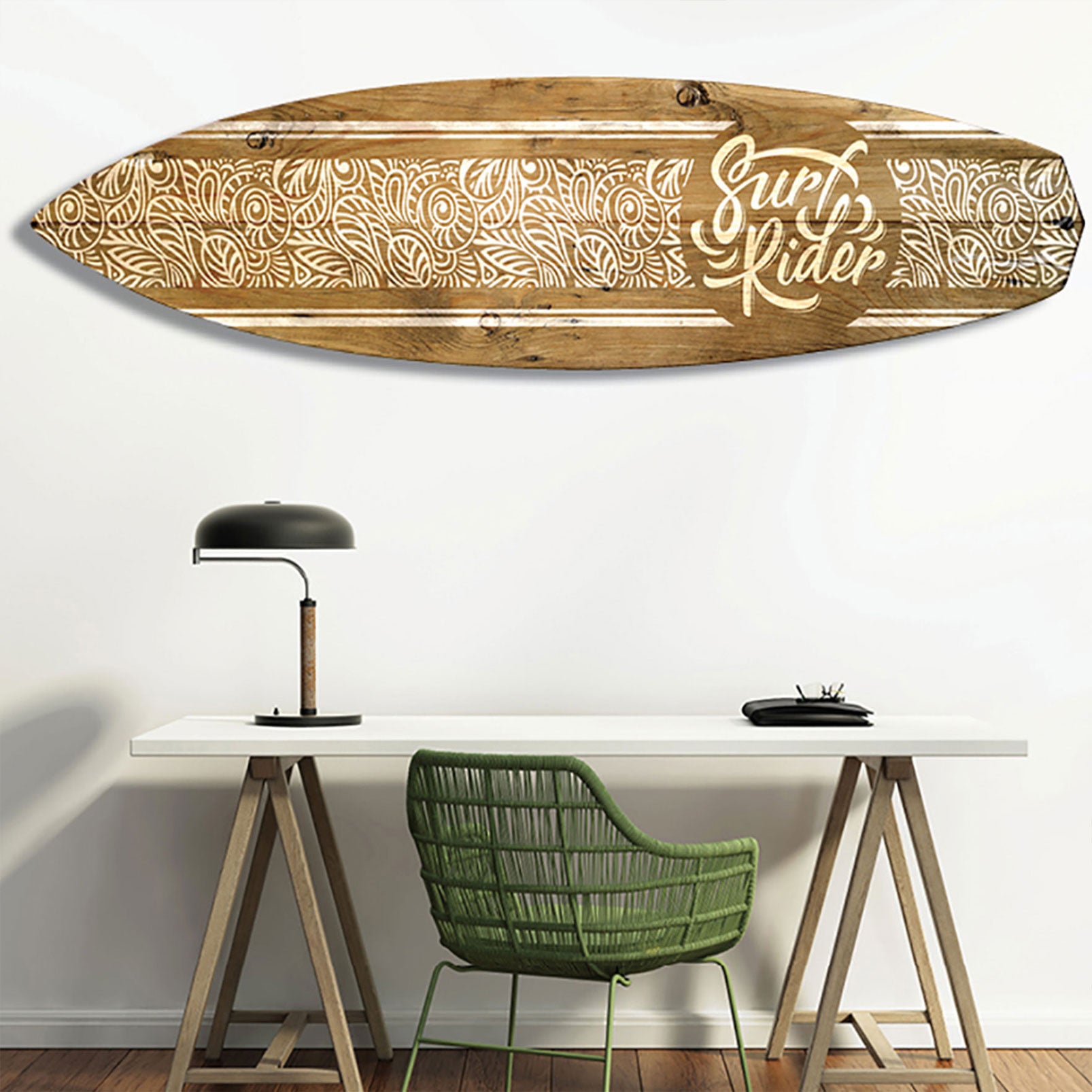 Planche de surf décorative surf rider - 40x150cm - 2
