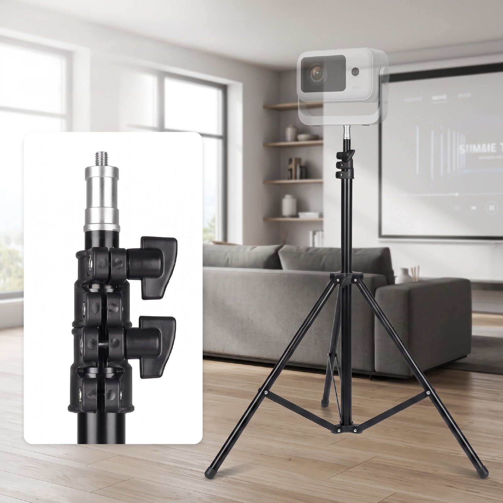 Trépied Universel KYF 210 cm — enfin la bonne hauteur, au bon endroit ...