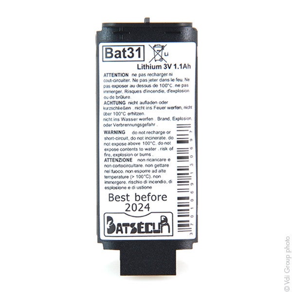 BATSÉCUR Pile Alarme 6V 15Ah Compatible Hager RXU06X – Parfaite Pour SA413AX Et SA700AX