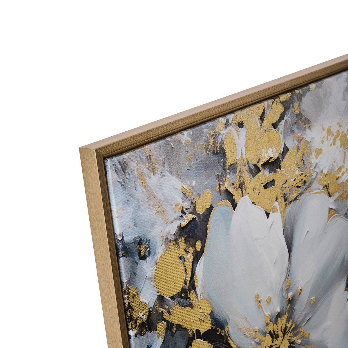 Toile Imprimée Encadrée Jiho Bleu 50x50cm Modèle A - Atmosphera Créateur d'intérieur - 3