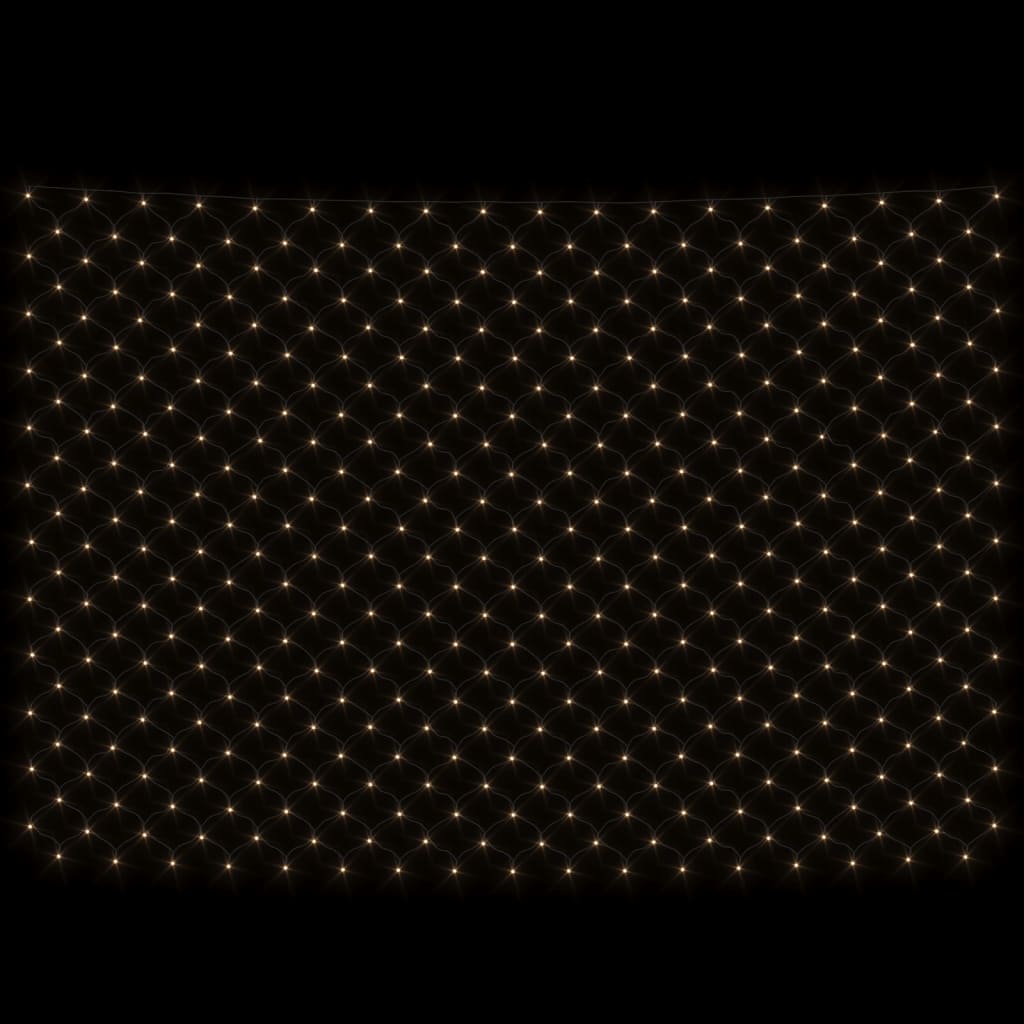 Red de luz navideña blanca cálida 3x2 m 204 LED Interior/exterior - 4