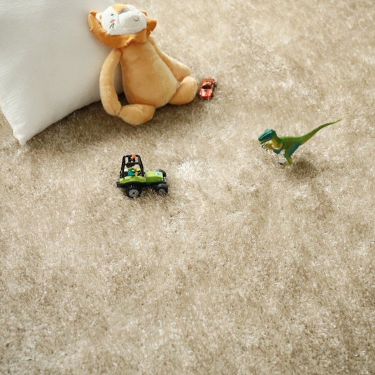 Moquette épaisse - Éclat - Shaggy beige - Echantillon 15 x 20 cm - 5