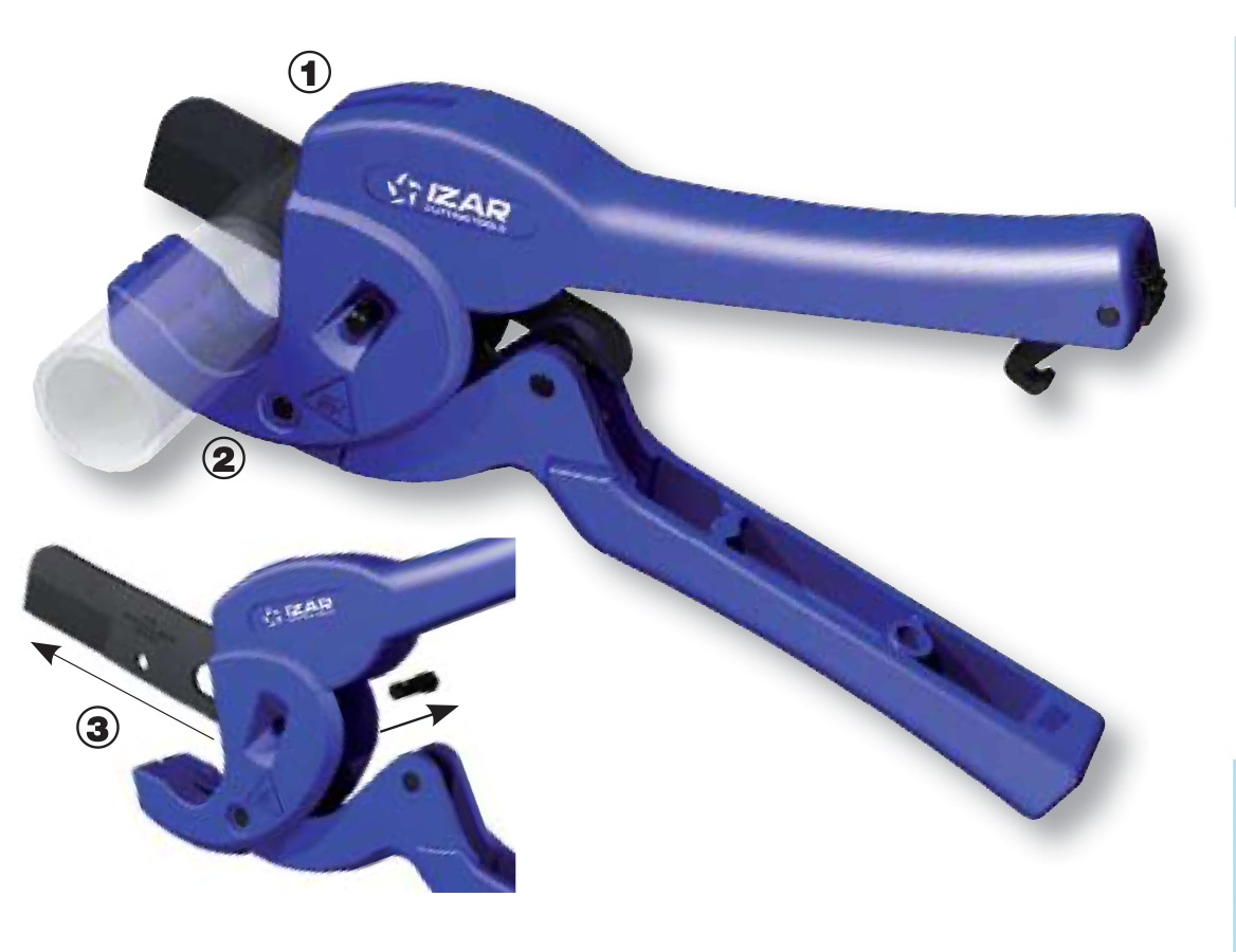 Coupe tube ciseaux pour tubes plastiques et multi-couche - IZAR 8326 - 2