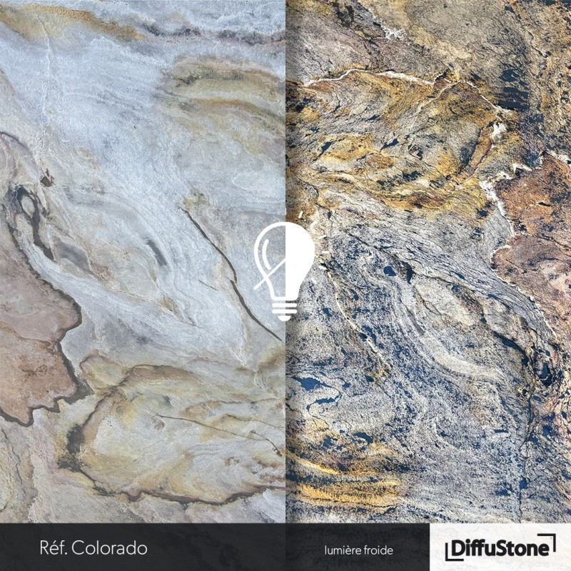 COLORADO - TRANSLUCIDE - Feuille de Pierre DiffuStone - 2