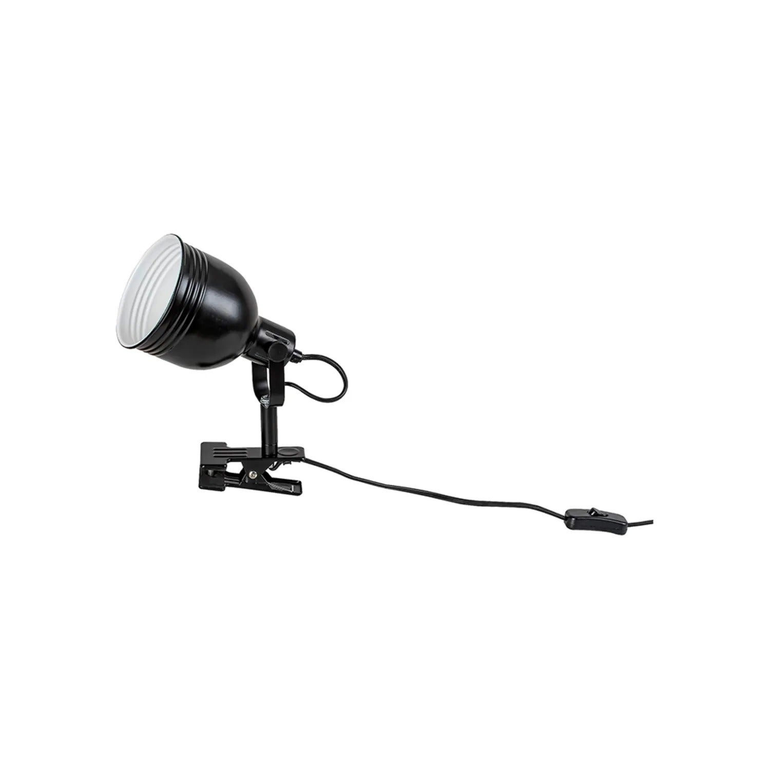 Lampa biurkowa na klips Flint czarna 1xE14x25W Rabalux