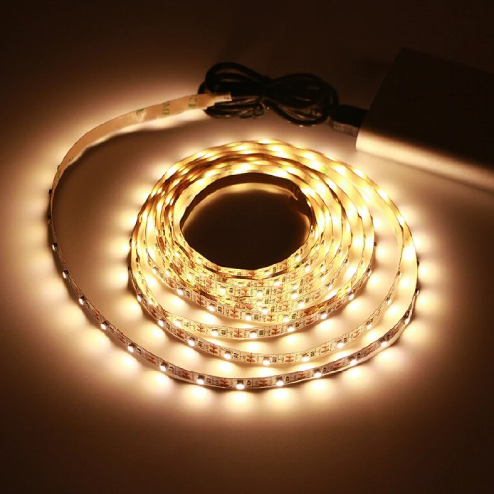 3-metrowy kabel zasilający USB do telewizorów LED o ciepłej białej barwie