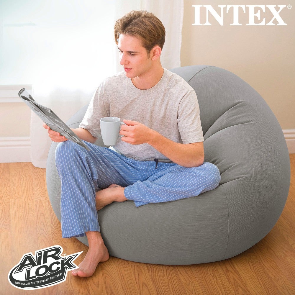 Intex 68579NP - Poltrona Sacco Gonfiabile Beanless Bag, 114x114x71 cm - 4