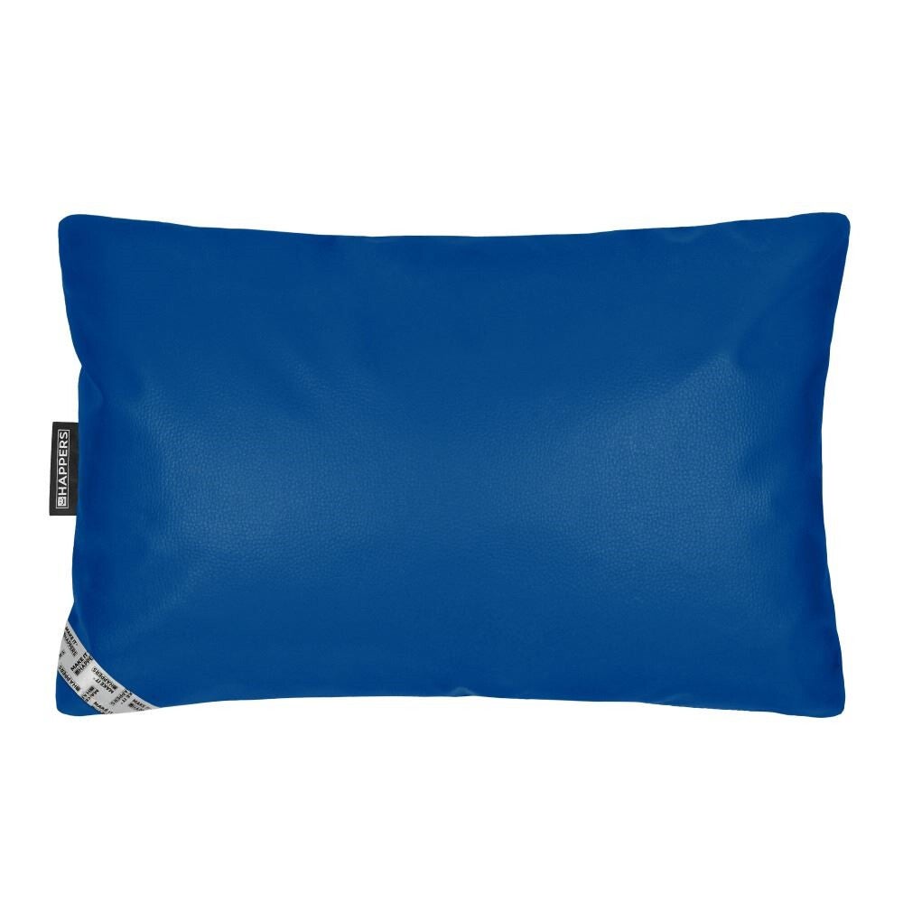 Coussin Similicuir Indoor Bleu Happers 60x40 - 2